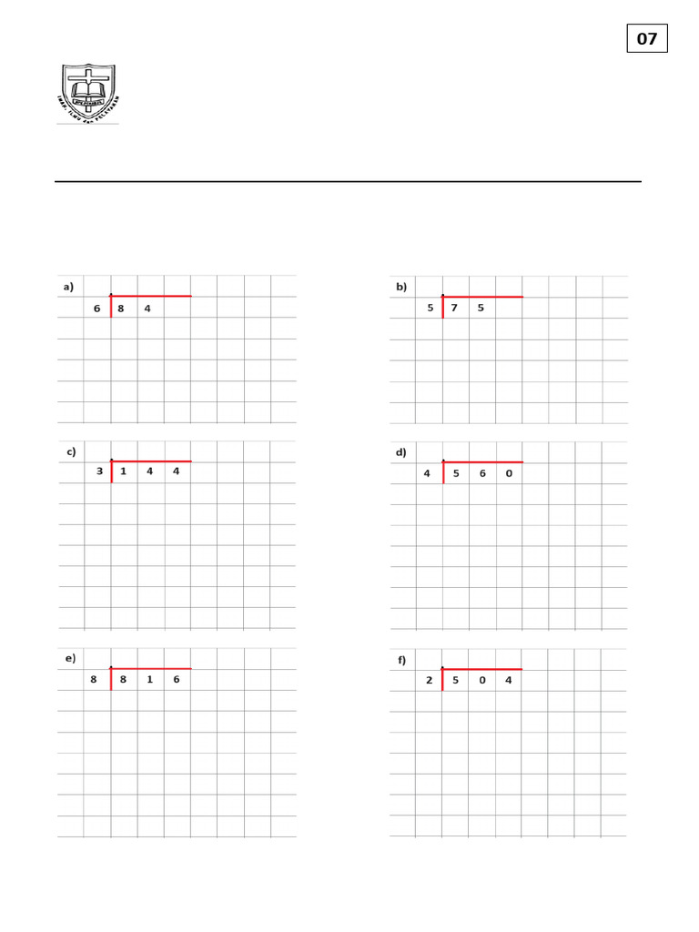 Division Without Remainder Worksheet | PDF | Business | Teaching ...