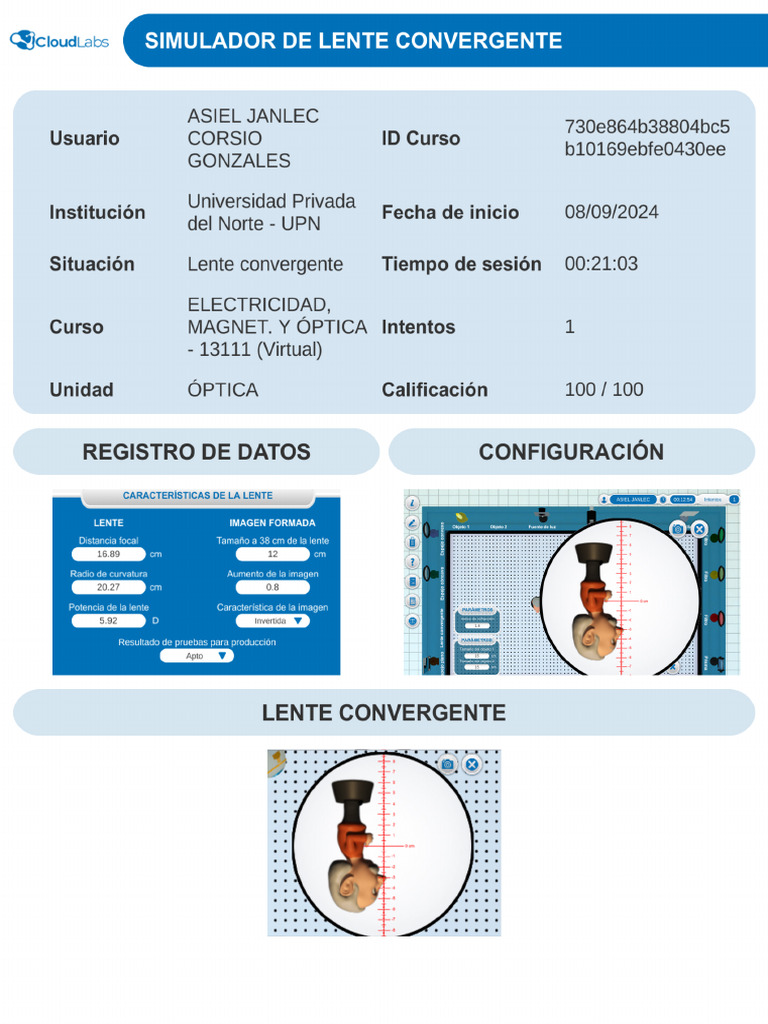 Lente Convergente | PDF