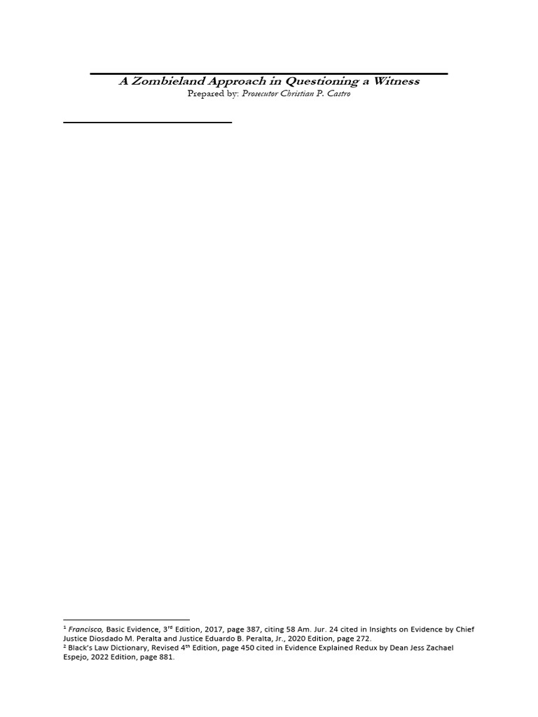 Effective Cross-Examination Techniques | PDF | Witness | Testimony