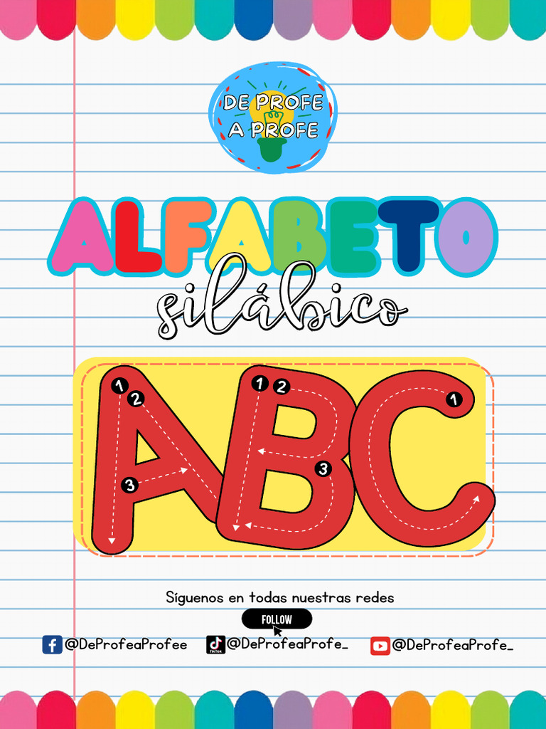 Alfabeto Silábico de Profe A Profe | PDF
