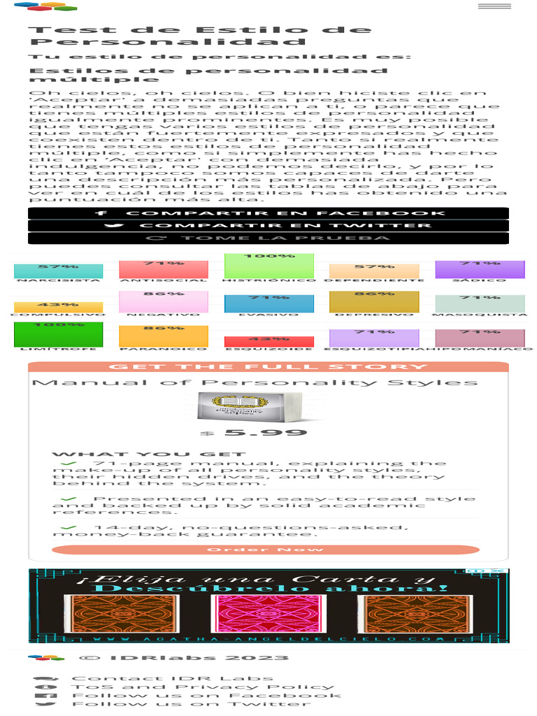Test de Estilo | PDF