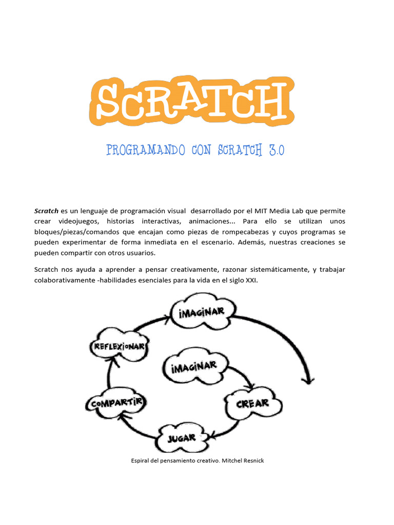 Scratch 3.0: Programación de Juegos y Animaciones | PDF | Scratch ...
