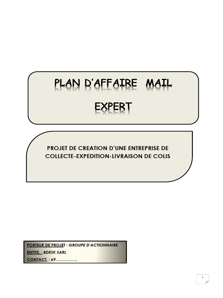 Business Plan Mail Expert | PDF