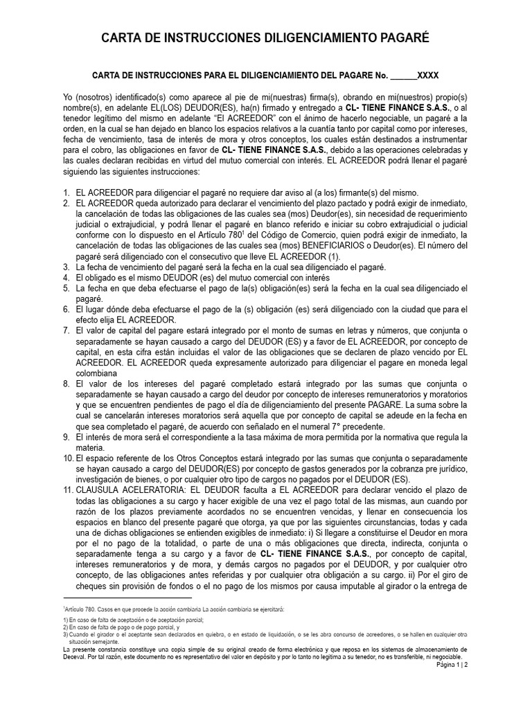 Instrucciones de Pago | PDF