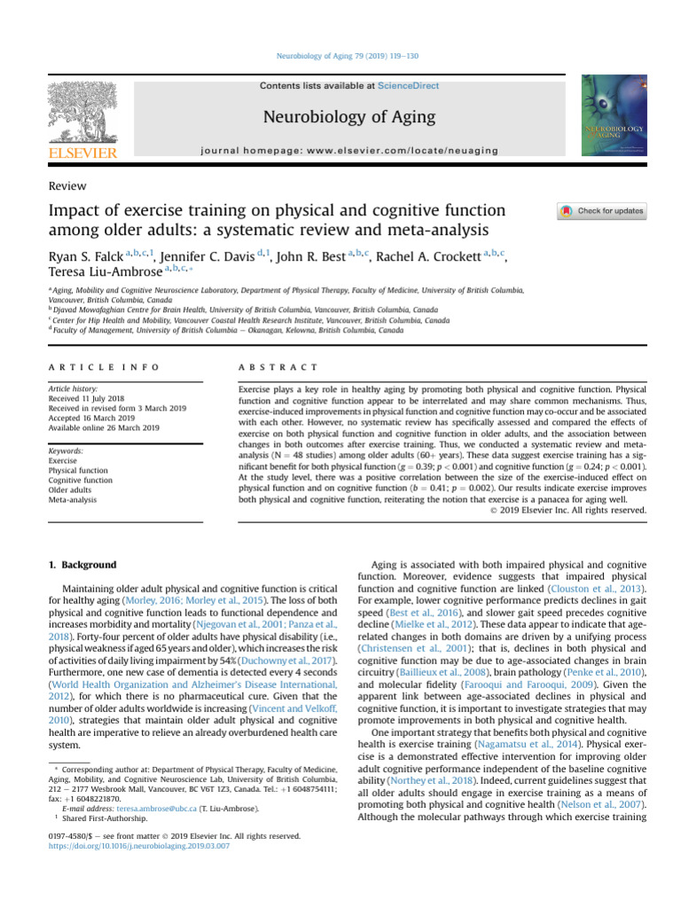 2019 - Falck Et Al. Neurobiol of Aging | PDF