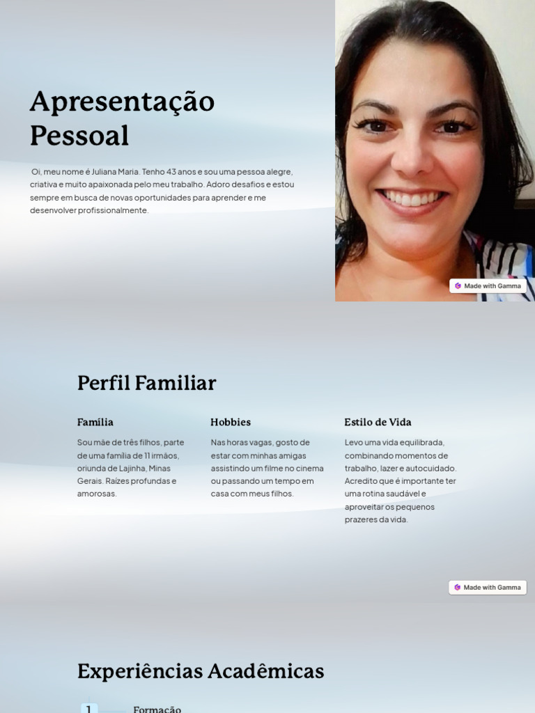 Apresentacao Pessoal | PDF