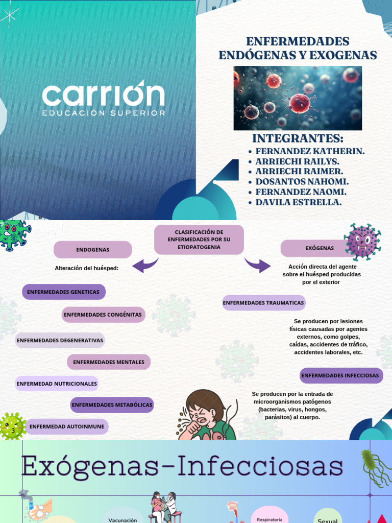 Enfermedades Endógenas y Exógenas | PDF
