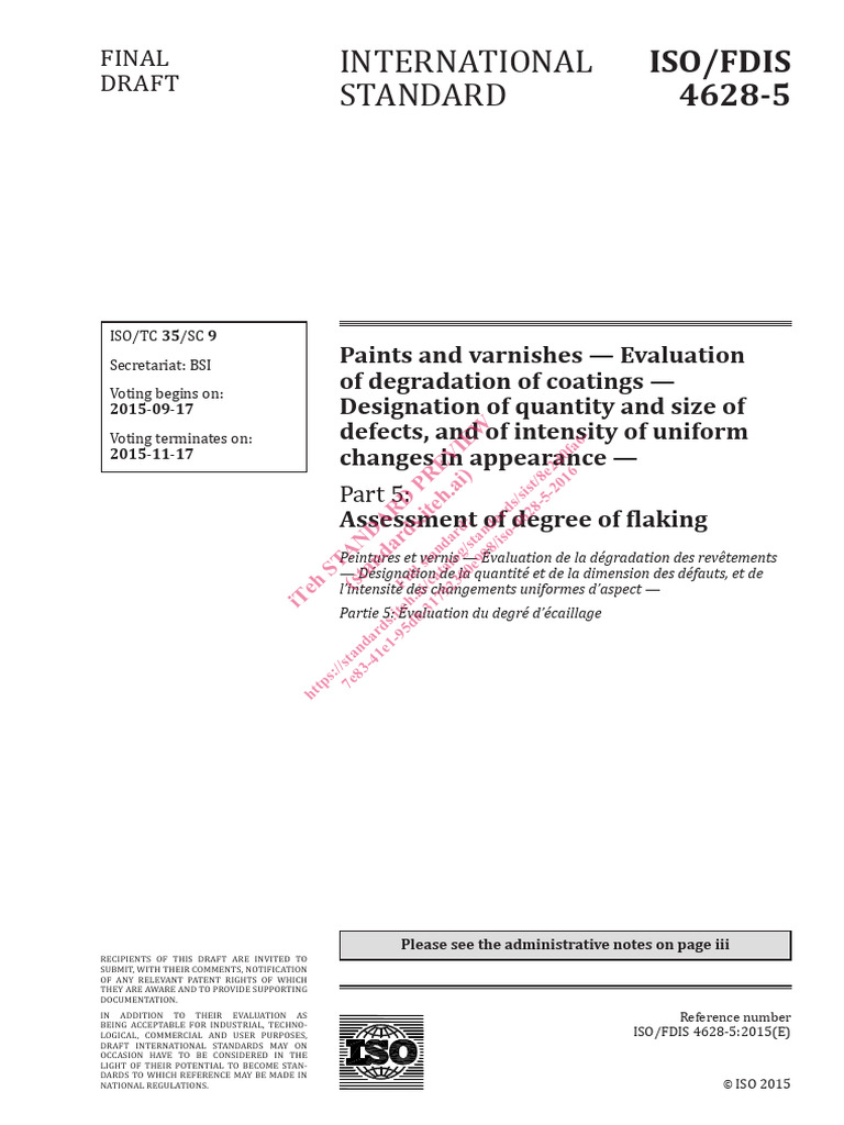 Iso 4628 5 2016 | PDF