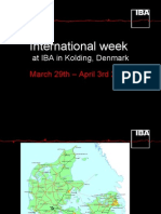 International Week: at IBA in Kolding, Denmark