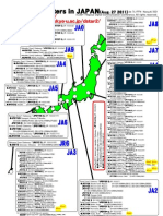 D-STAR Japan Repeater Map