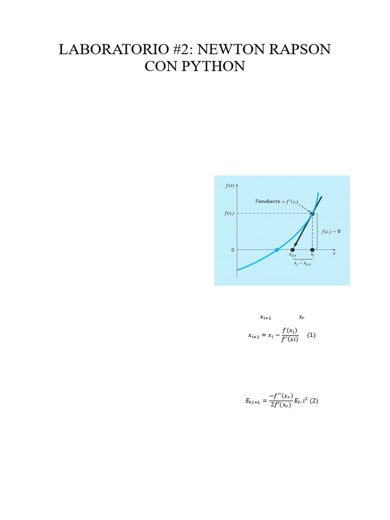 Lab2 Newton-Rapson 1im242 Cr-Ar | PDF | Derivado | Iteración