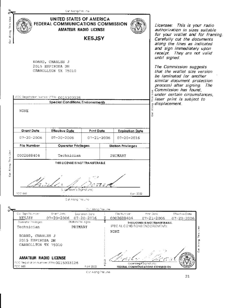 FCC Tech License | PDF