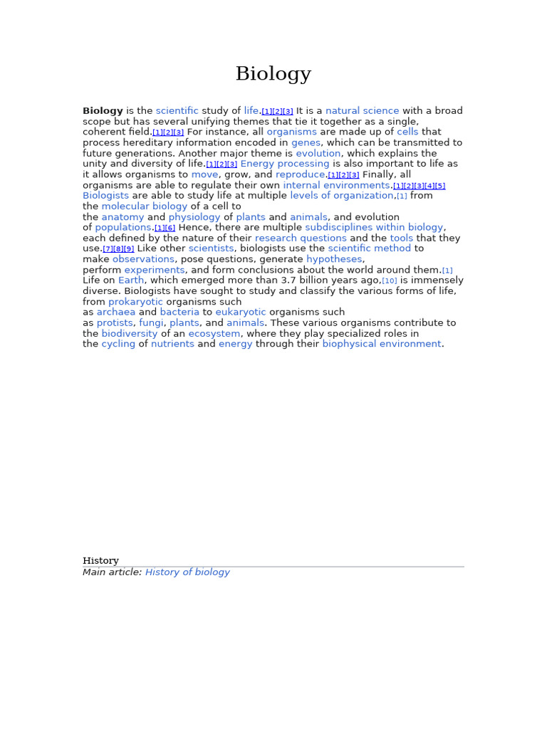Biology | PDF