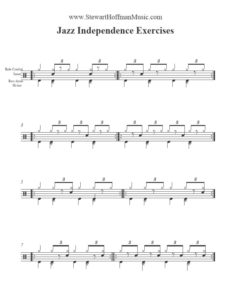 Jazz Independence Exercises For Drum Set Pdf