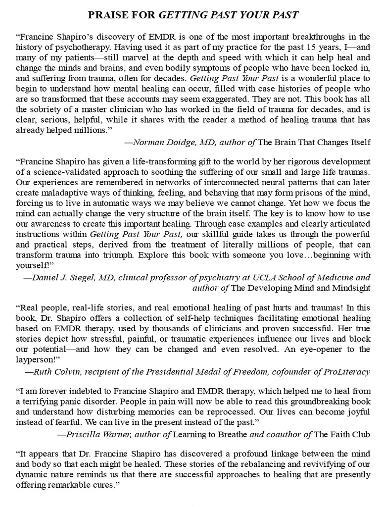 Getting Past Your Past - Take Control | PDF