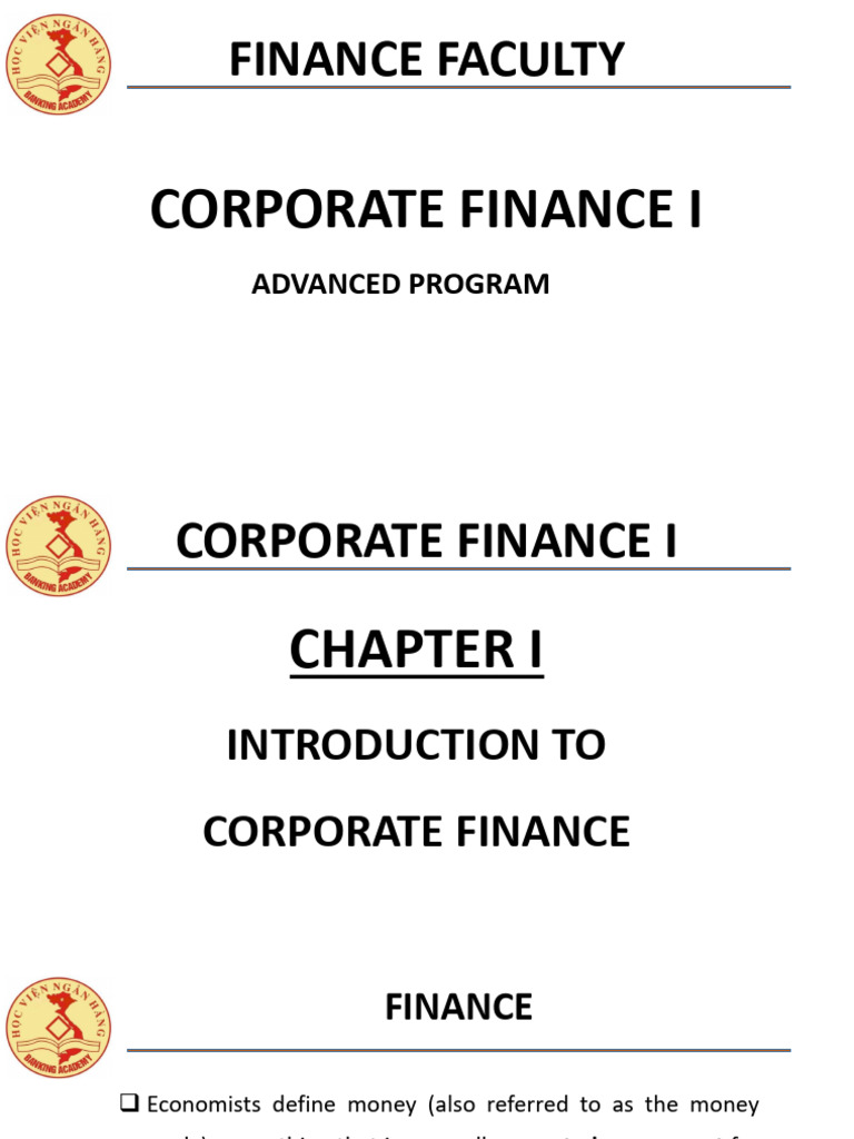 Chapter 1 - Introduction To Corporate Finance | PDF