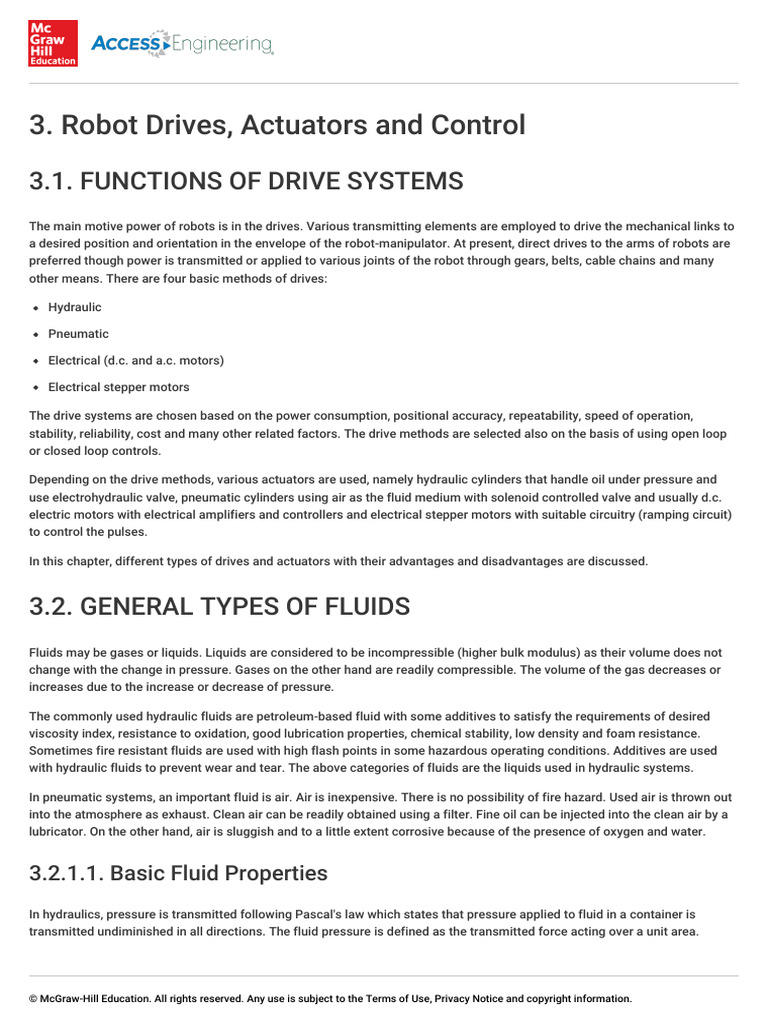 Chapter 3 Robot-Drives-Actuators-And-Control | PDF