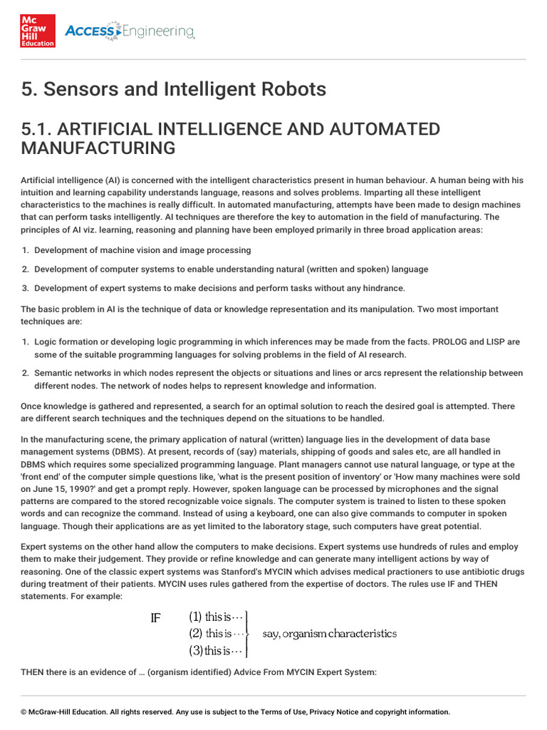 Chapter 5 Sensors-And-Intelligent-Robots | PDF