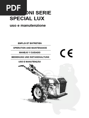 GOLDONI 900 RS DT Manuale uso manutenzione Libretto istruzioni 926s 932s 933s