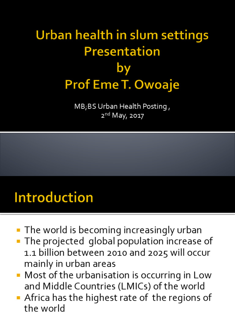 Urban_Health_Slums | PDF