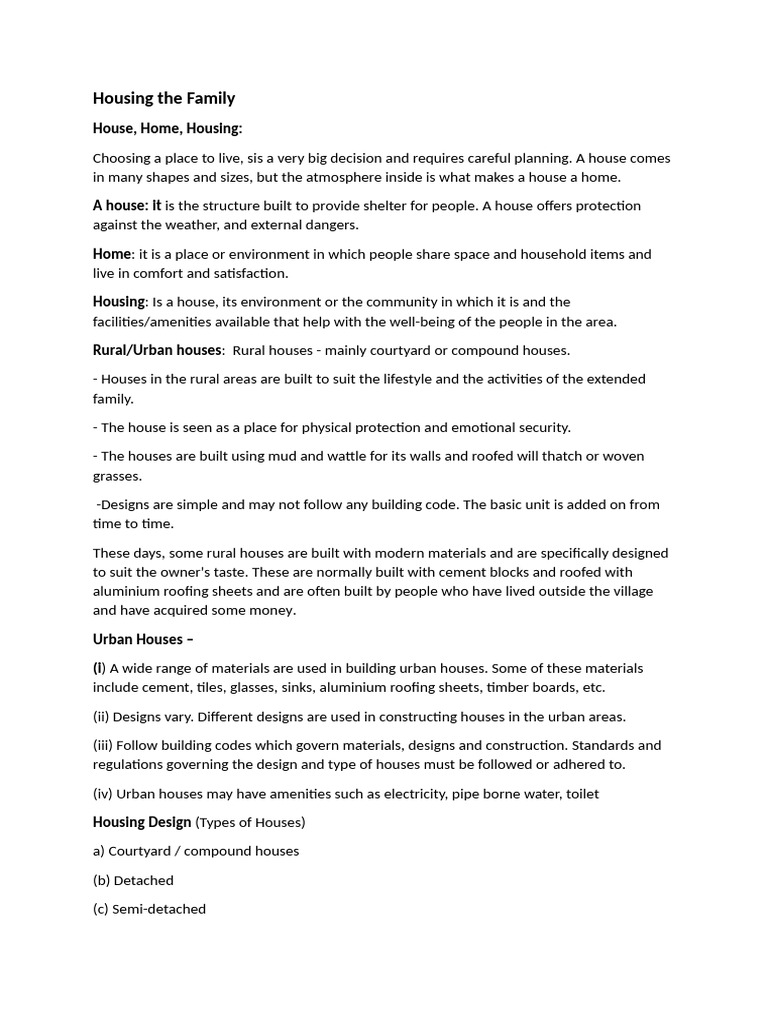 Housing The Family - 092311 | PDF | Apartment | Home & Garden