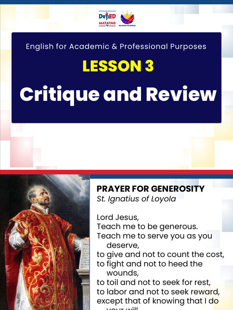EAPP Lesson 3 | PDF | Essays | Evaluation