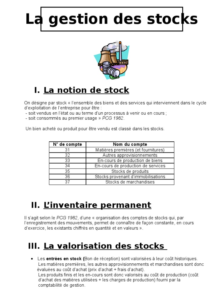 Gestion des Stocks et Approvisionnements | PDF | Inventaire | Économie