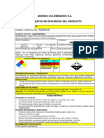 MSDS Acido Nitrico