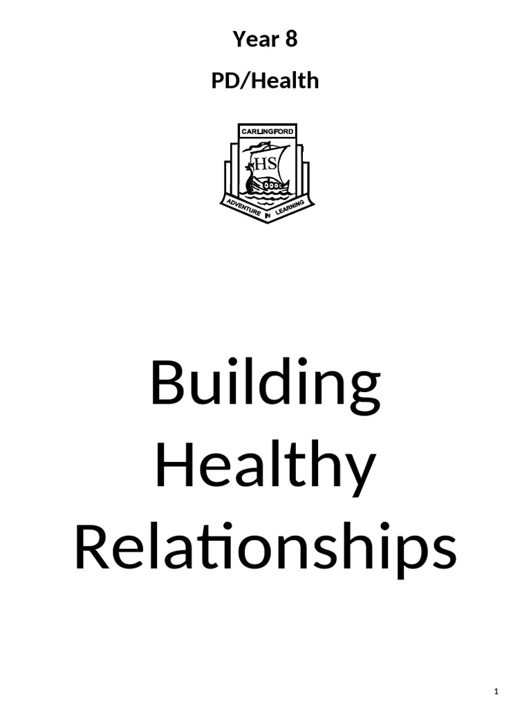 Building Healthy Relationships Booklet 2021 | PDF | Sexually ...