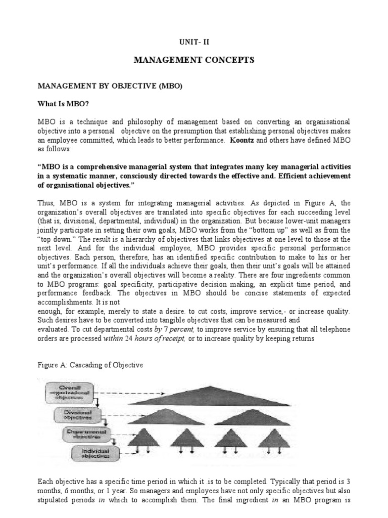 Understanding Management by Objectives (MBO) | PDF | Six Sigma | Design ...