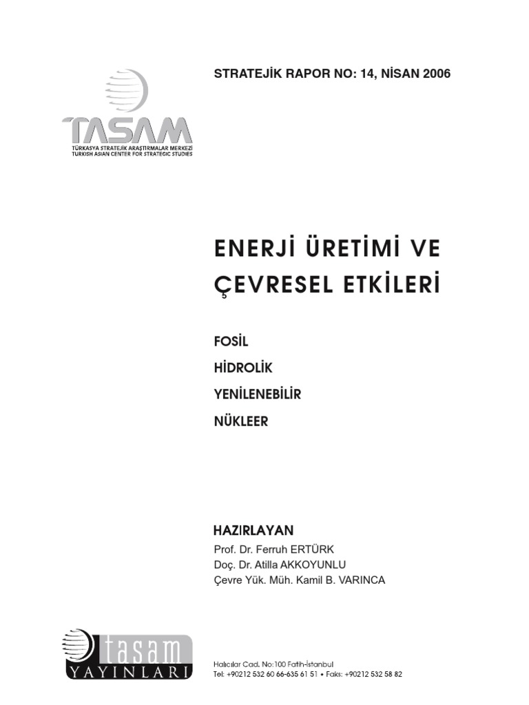 Enerji Üretimi ve Çevresel etkileri