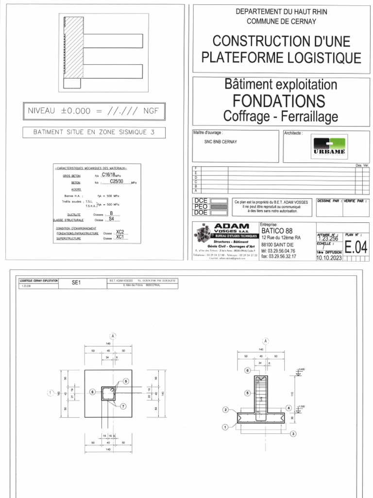 E 04 Fondations Ferraillage Pdf