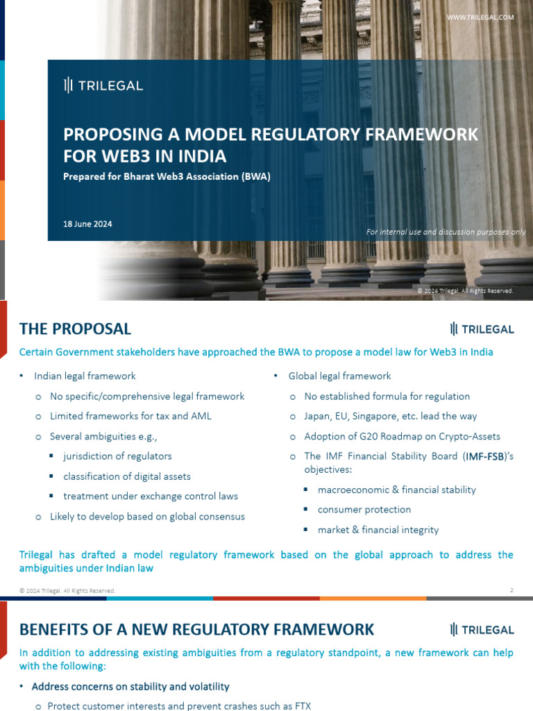 Trilegal BWA Presentation On Model Web3 Law | PDF