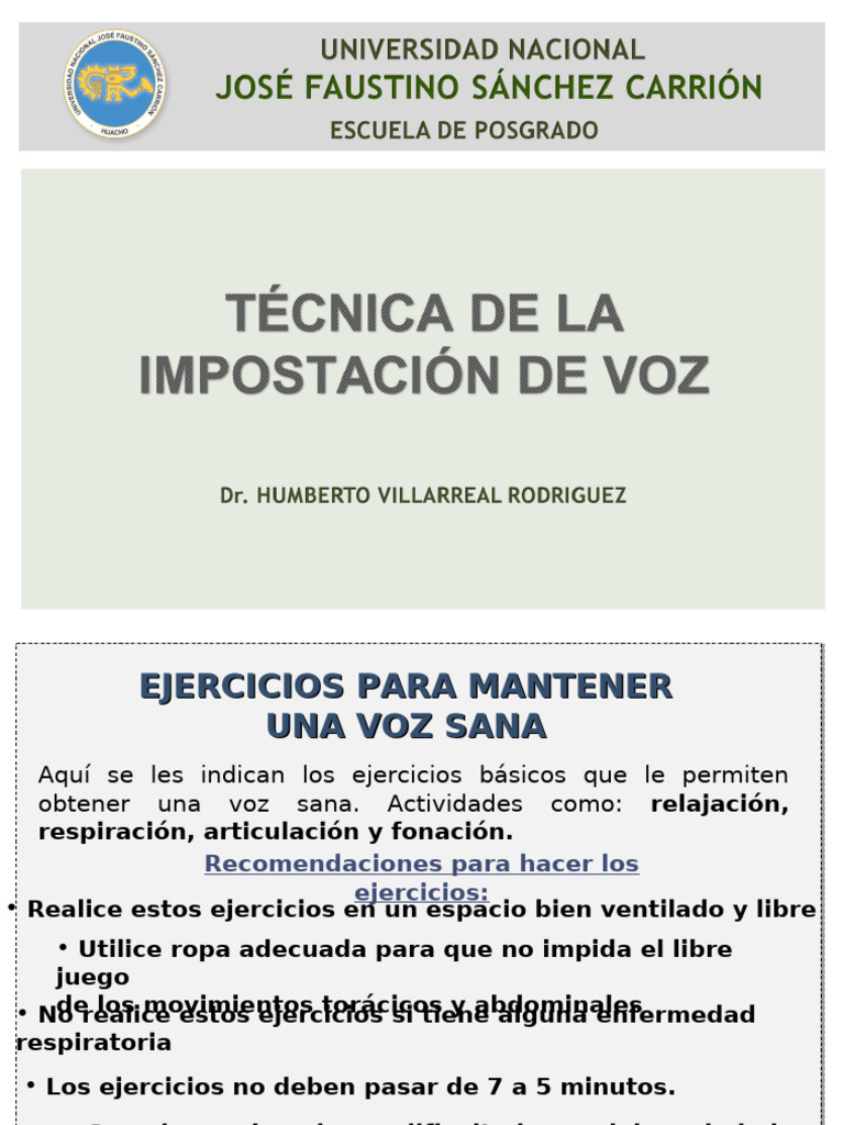 Manejo de La Voz | PDF | Respiración | Boca