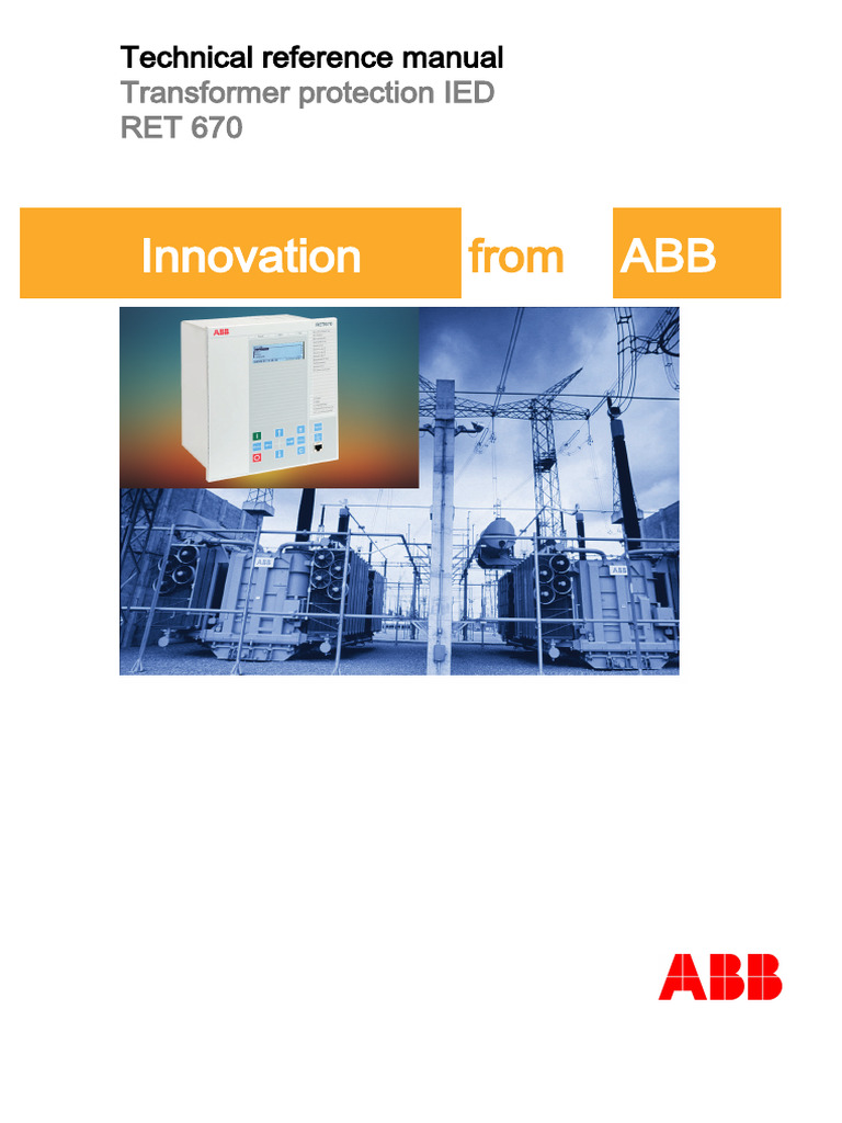 RET670I11r01 - Technical Reference Manual | PDF