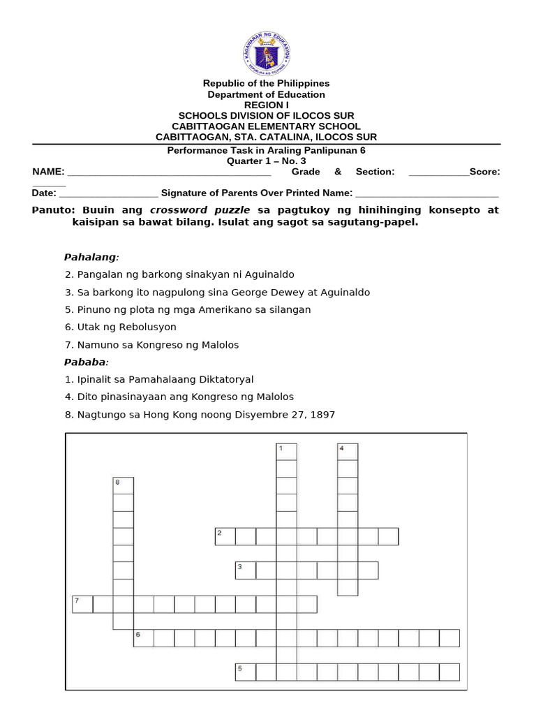 Performance Task No. 3 q1 | PDF