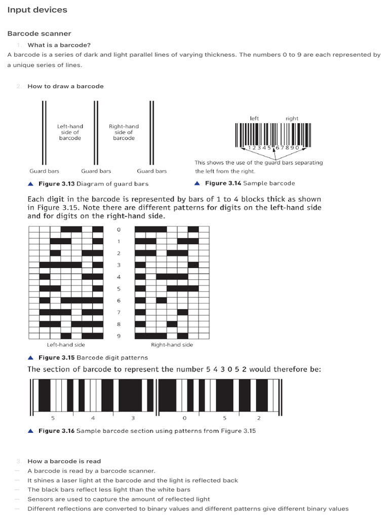Understanding Barcodes and Input Devices | PDF | Image Scanner ...