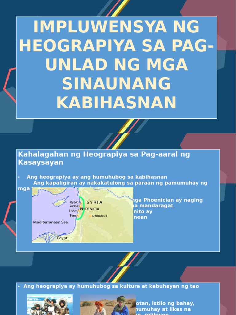 Impluwensya Ng Heograpiya Pdf