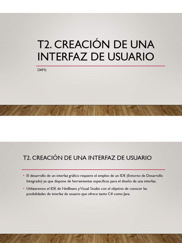 Tema2 Creacion de Interfaz de Usuario | PDF