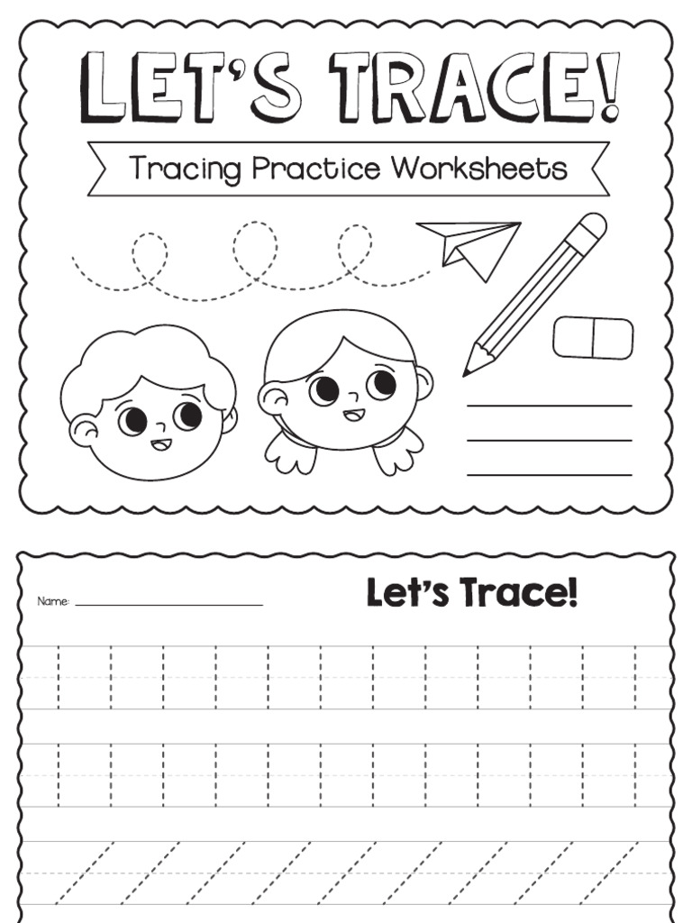 Tracing Practice Worksheets | PDF