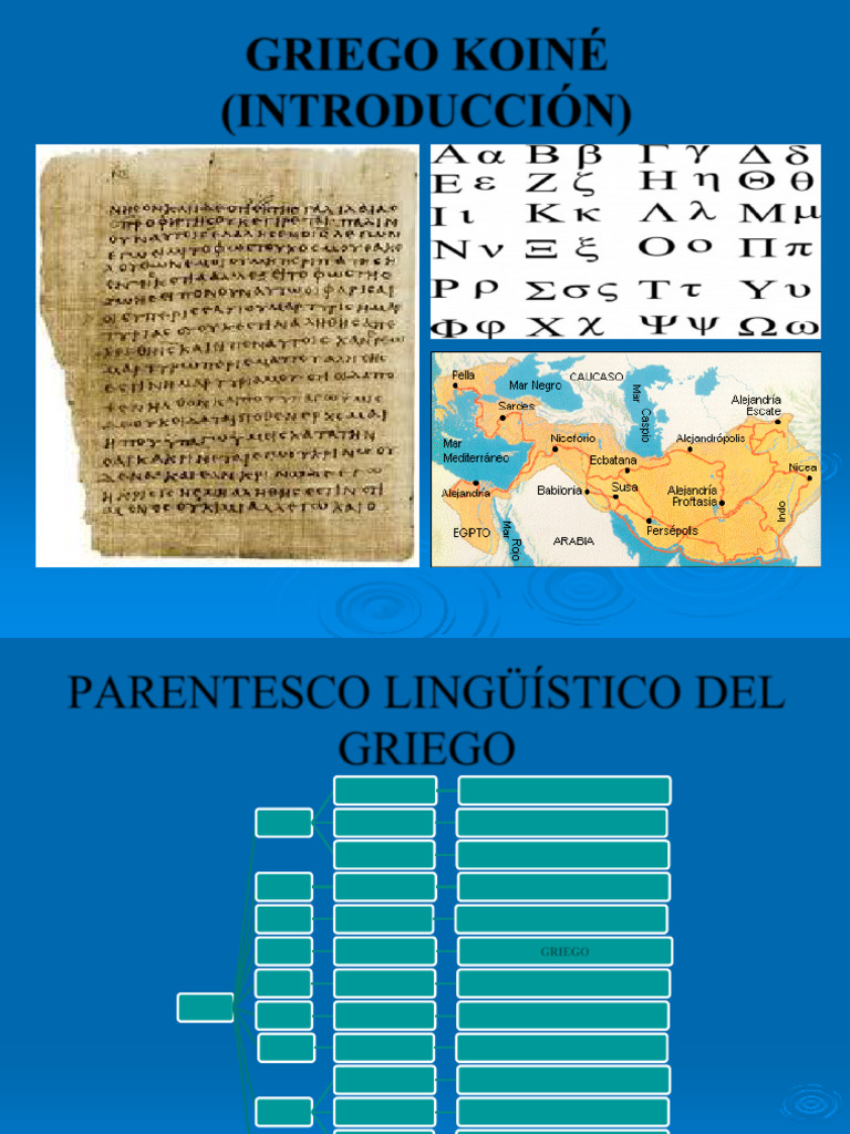 Primera Parte Introducción Al Griego Koiné | PDF