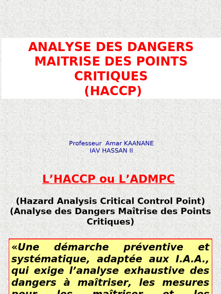 HACCP | PDF