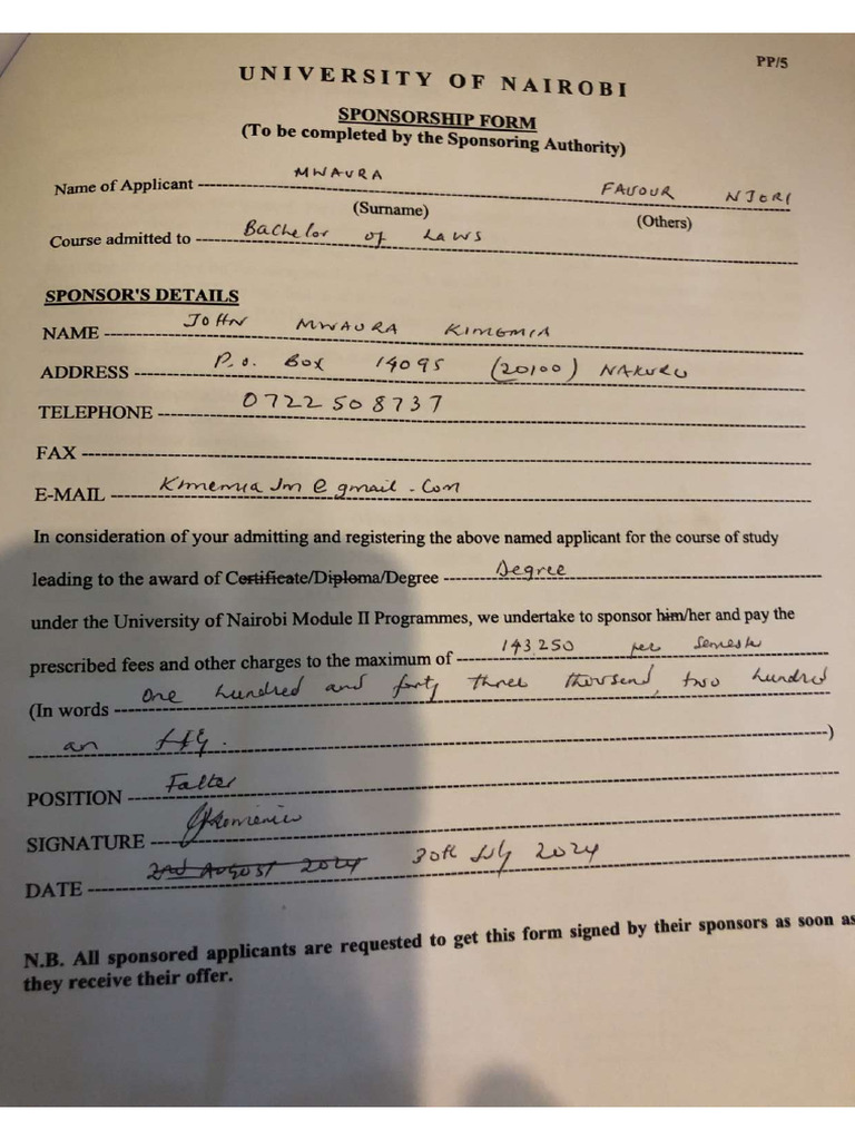 Sponsorship Form | PDF