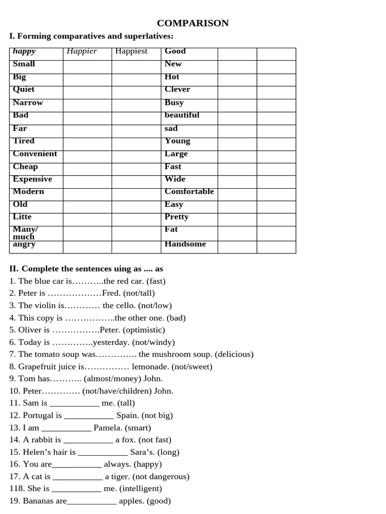 COMPARISON | PDF