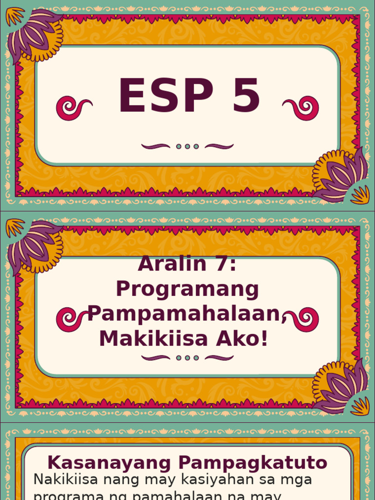 Esp 5 Q3 WK.7 | PDF