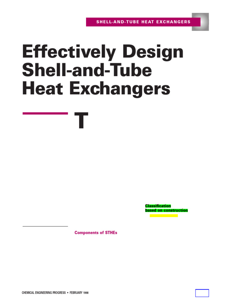 Effectively Design Shell and Tube Heat Exchangers | PDF