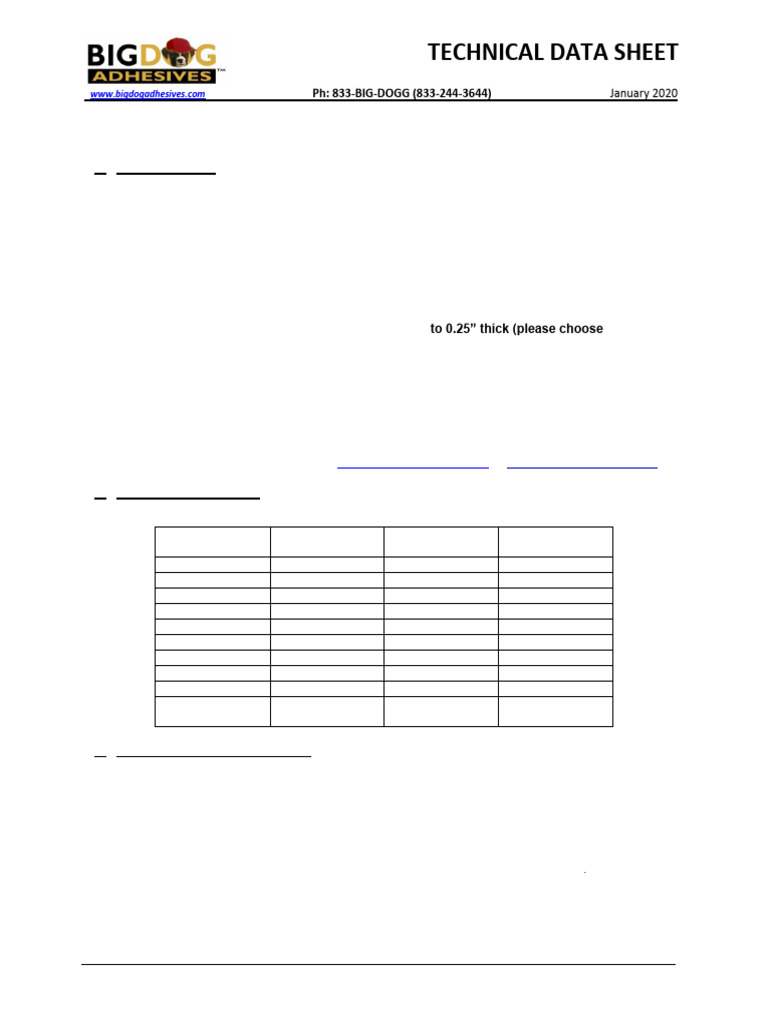Zip Tac (2,3,4) Technical Data Sheet TDS 02102020 | PDF