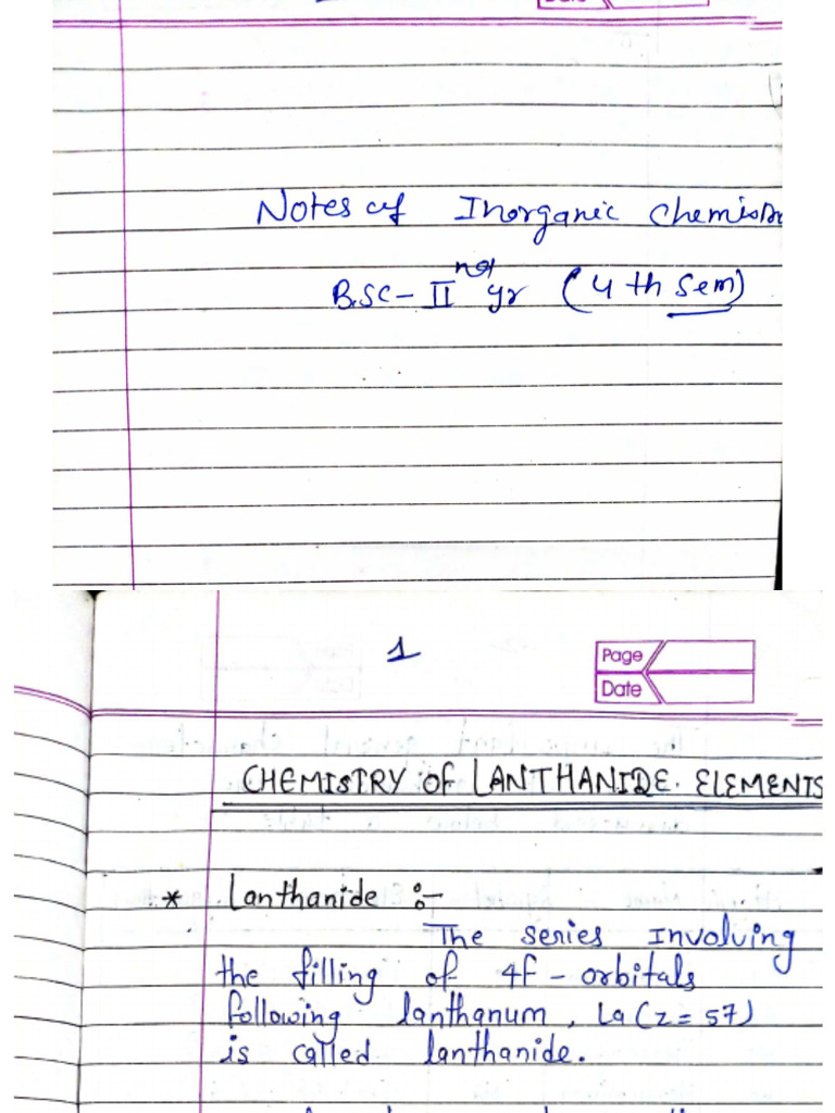 BSC 4th Sem Inorganic Chemistry | PDF