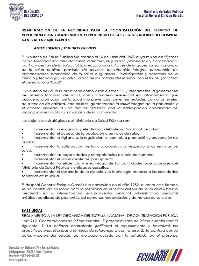 FORMATO DE IDENTIFICACIÓN DE NECESIDAD ÍNFIMA CUANTÍA TDRS-signed | PDF