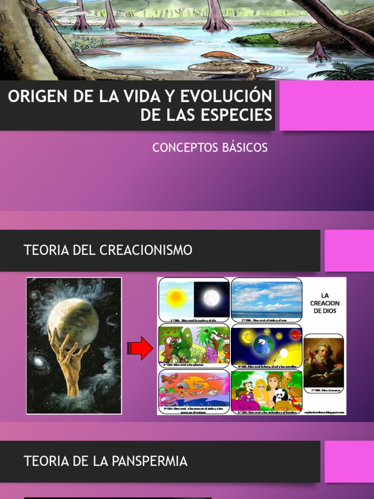 Origen de La Vida y Evolucion de Las | PDF